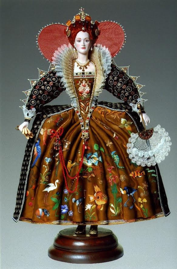 Кукла "Елизавета I ". Англия, 16 век
