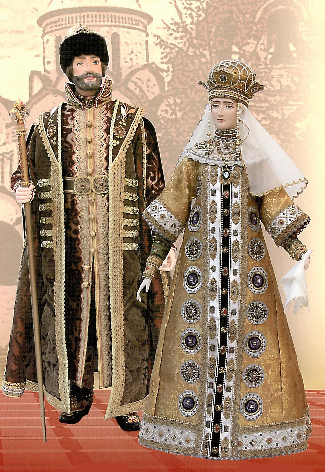 Светская одежда на Руси XVI-XVII веков в Оружейной палате Московского Кремля