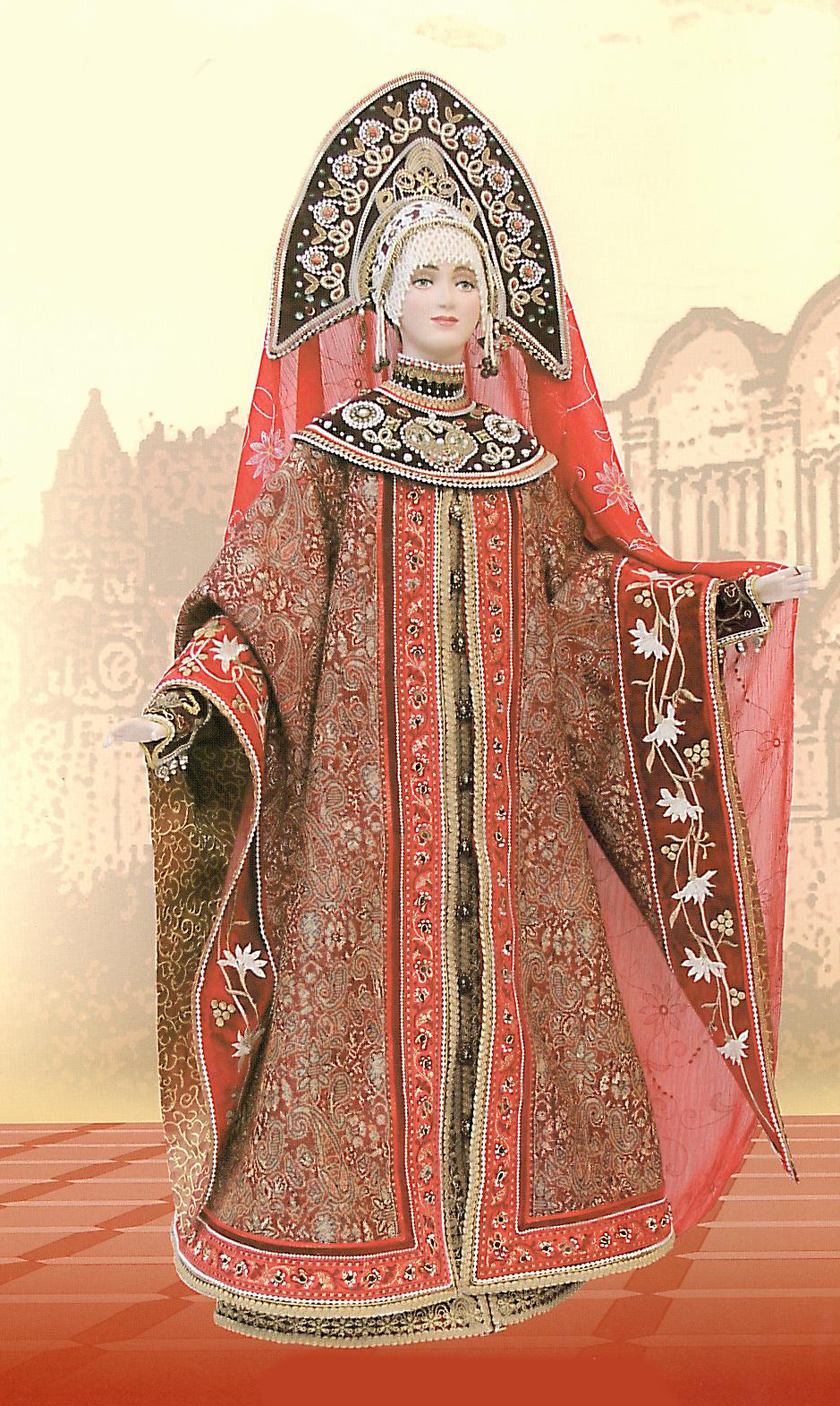 Одежда княгини и боярыни в древней Руси