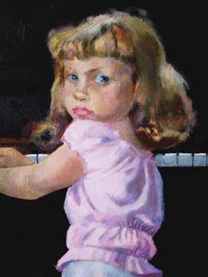 Девочка у пианино