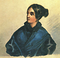 Варвара Лопухина-Бахметева. Акварель Михаила Лермонтова, 1835 г.