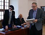 Награждение памятной медалью, посвященной  В.Ф. Стожарову, действительного члена и члена Президиума императорской РАХ Владимира Сысоева 