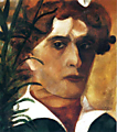 Марк Шагал, автопортрет. 1914 г.