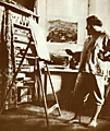 М. Волошин в мастерской своего дома в Коктебеле, 1913 г