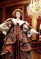 "Знатная дама двора Людовика XIII" 77,8 см. Керамика, фарфор, текстиль.