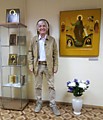 На открытии своей персональной выставки Москва, Крутицкий вал, октябрь 2020г.