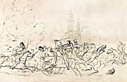 Битва французских кирасиров с конными егерями 1832–34 годы