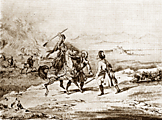Горящая степь. Эпизод из Кавказской войны, 1840 год