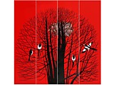 Ли Фучан - г.Шицзячжуан, провинция Хэбэй, КНР «Весна». Дерево, лак. 200х200. 2019 г.